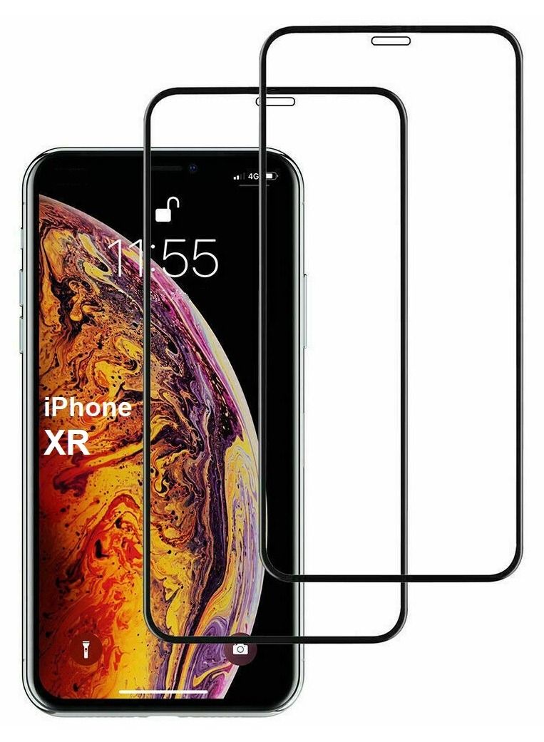 CATANES 2Pack for iPhone XR Screen Protector Crystal Clear 9H Tempered Glass Scratch Resistant Full Coverage Film 6.1 inch - Image 1