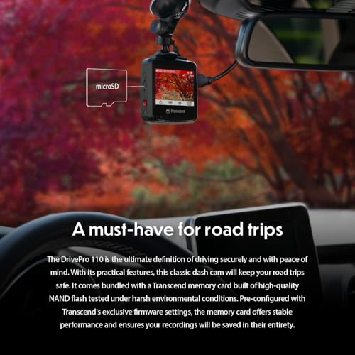Transcend DrivePro 110 Dash Camera for Car | Dash Cam | Dashcam for Cars | Sony STARVIS | Build-in Battery | 2 Years Manufacturer Warranty | Made in Taiwan - Image 5