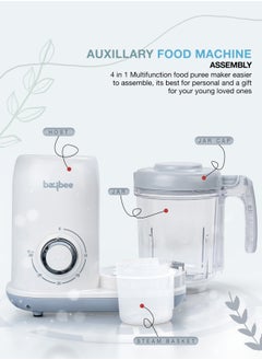 BAYBEE Blendy 5-in-1 Baby Food Maker Electric Baby Food Processor for Baby Food Maker with Steamer & Grinder | Portable Baby Food Steamer and Blender for Baby Food Puree Baby Food Mixer with Defrosting & Warm Function  - Image 5