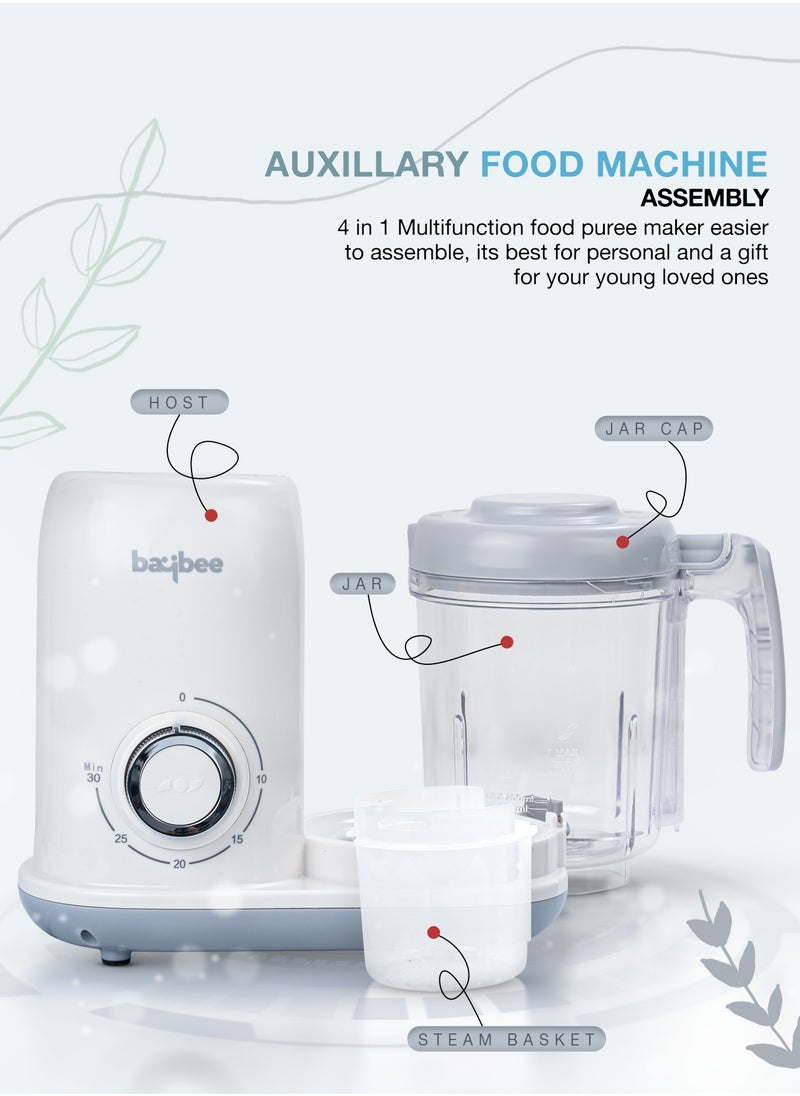 BAYBEE Blendy 5-in-1 Baby Food Maker Electric Baby Food Processor for Baby Food Maker with Steamer & Grinder | Portable Baby Food Steamer and Blender for Baby Food Puree Baby Food Mixer with Defrosting & Warm Function  - Image 5