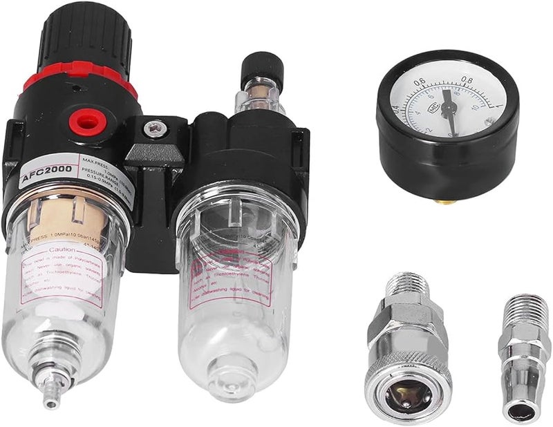 AFC2000 فاصل هواء مياه وحدة منظم فلتر تصريف تلقائي سبيكة ألومنيوم صناعي - Image 1