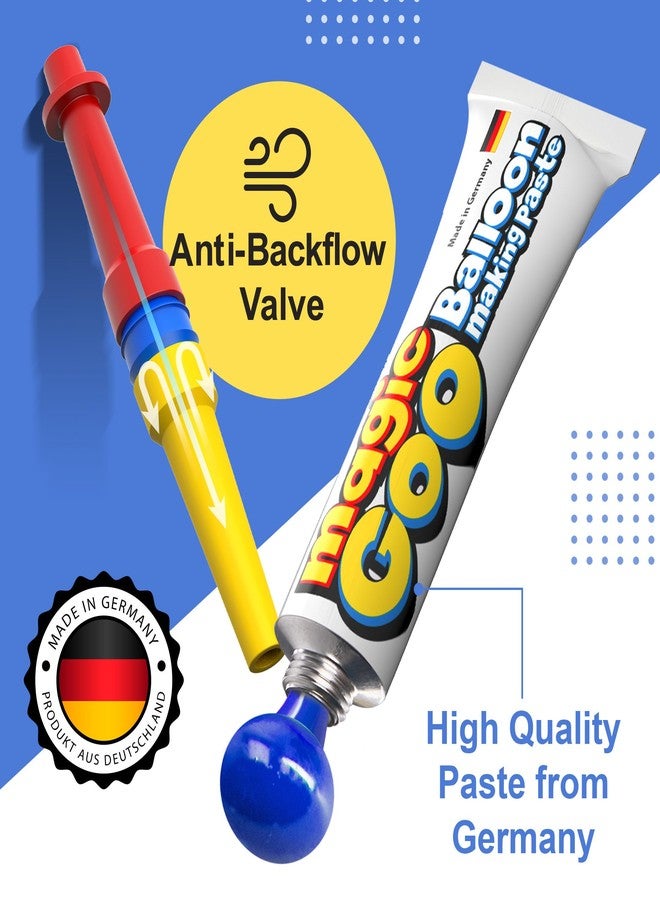 4M Magic Goo - مجموعة متنوعة من بالونات الفقاعات البلاستيكية السحرية من 3 ألوان - بالونات قابلة للنفخ باستخدام ماصة - بالونات شفافة فقاعات لهدايا الحفلات - بالونات بلاستيكية كبيرة للأطفال - Image 4