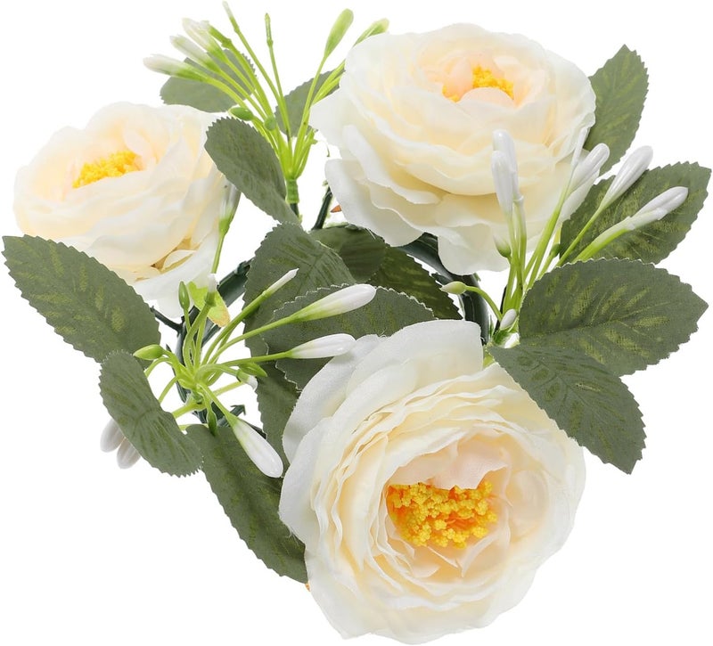 Ciieeo Small Candle Ring Wreath Realistic Floral Leaves Elegant Tea Light Candle Decor for Weddings and Home Centerpieces for Romantic Celebrations and Gatherings - Image 1