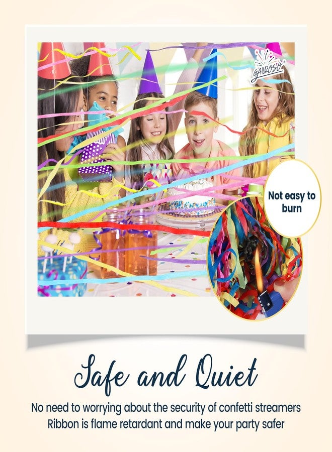 GAILROSO 24Pack No Mess Streamers,Color Mix Hand Throw Streamers Poppers,No Mess Confetti Poppers for Wedding,Birthday,Party Celebrations,Graduation,Party Favors Shows - Image 5
