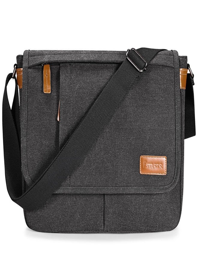 Estarer Messenger Bags for Men 13-13.3 Inch Laptop Briefcase Water Resistant Canvas Bag for Work/Office/Commute Small Shoulder Crossbody Laptop Satchel - Image 1