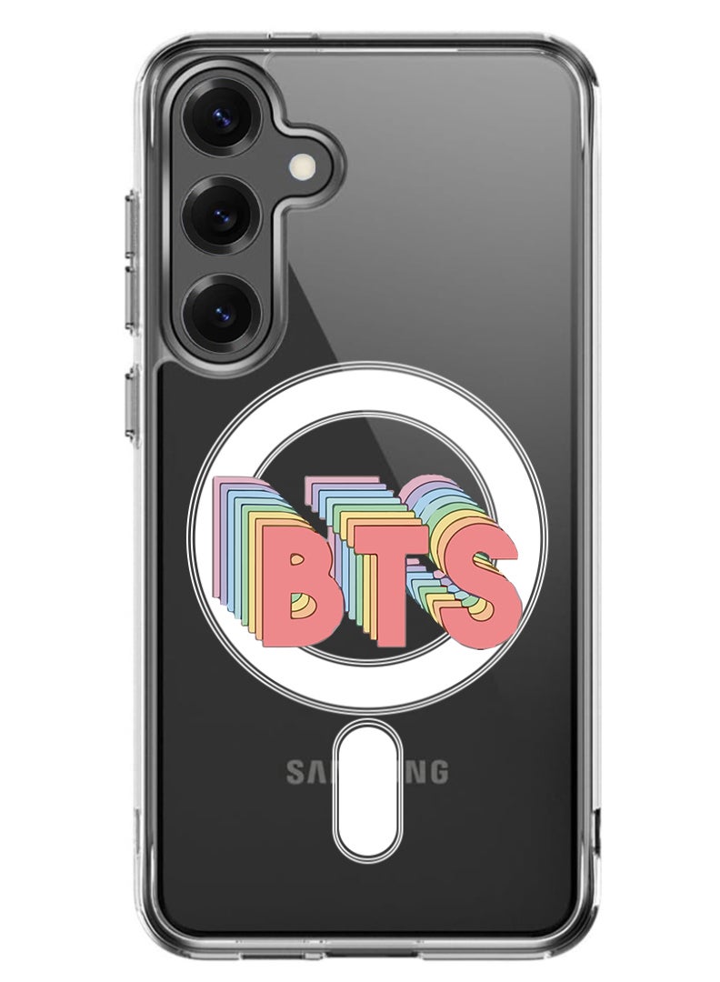 Theodor Magnetic Case for Samsung Galaxy S25 Plus 6.7-inch Compatible with MagSafe Wireless Charging, Shockproof Phone Bumper Cover BTS - Image 1