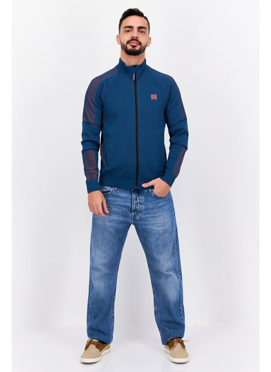 Men Brand Logo Full Zip Sweatshirt, Blue - pzsku/ZE944B394F61BC6CEFF93Z/45/_/1737641988/12217850-54f3-4d9a-8b1f-dedf51925612