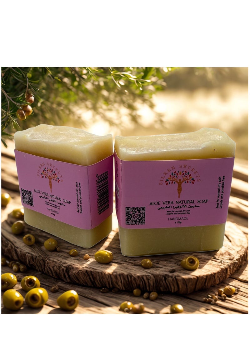 SILKEN SECRETS Aloe Vera natural soap - Image 1