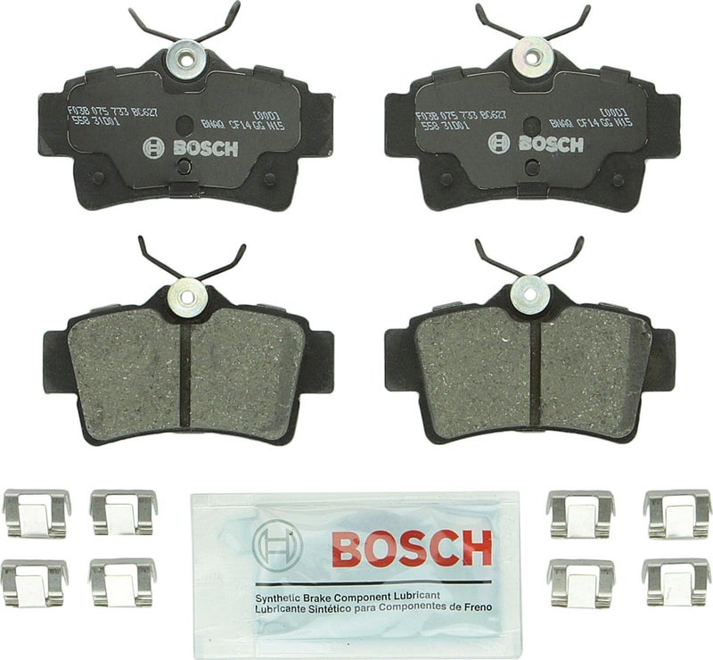 BOSCH BC627 QuietCast Premium Ceramic Disc Brake Pad Set - Rear for Select Ford Mustang and Panoz Models - Image 1