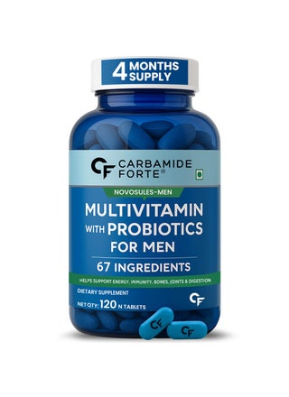 Men Multivitamin With Probiotics for Immunity and Energy