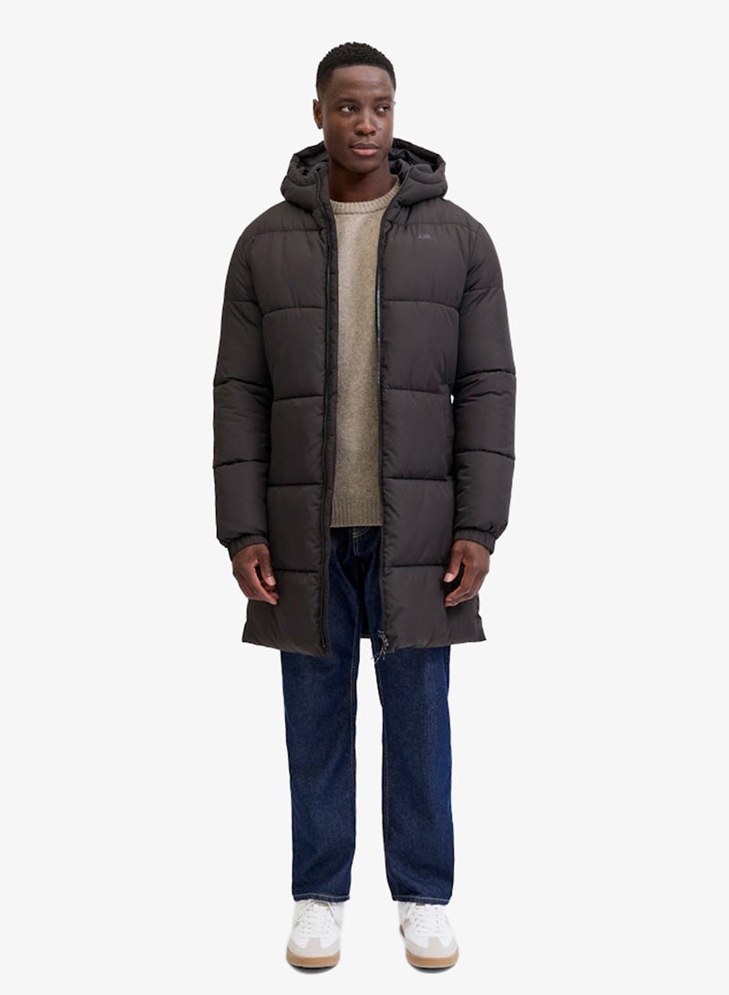 ج ج ريبل جاكيت طويل مبطن بتفاصيل شعار - Image 5