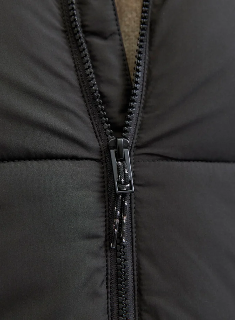 JJ Rebel  Logo detailed long puffer jacket for Men | Best Price UAE