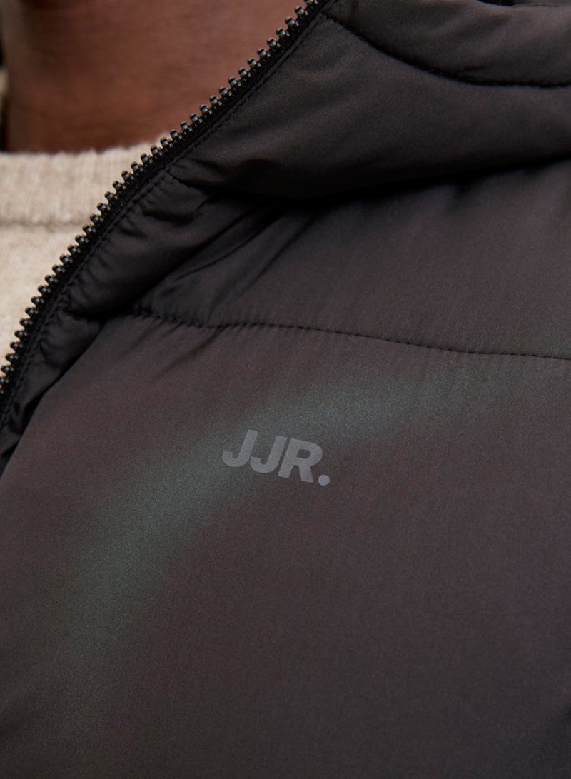 ج ج ريبل جاكيت طويل مبطن بتفاصيل شعار - Image 3