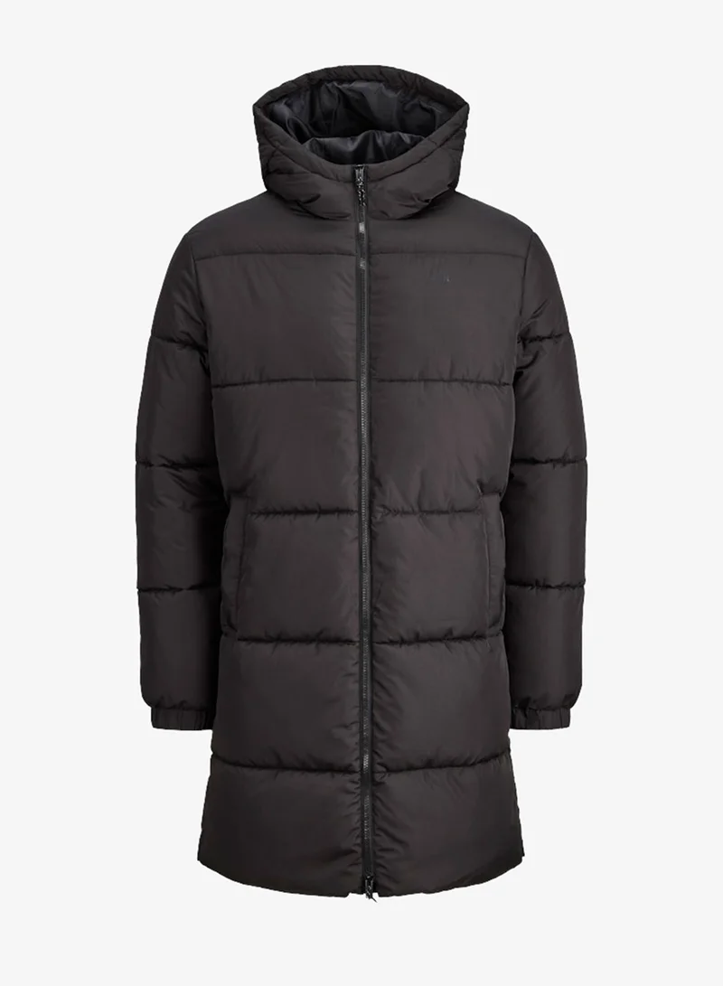 JJ Rebel  Logo detailed long puffer jacket for Men | Best Price UAE