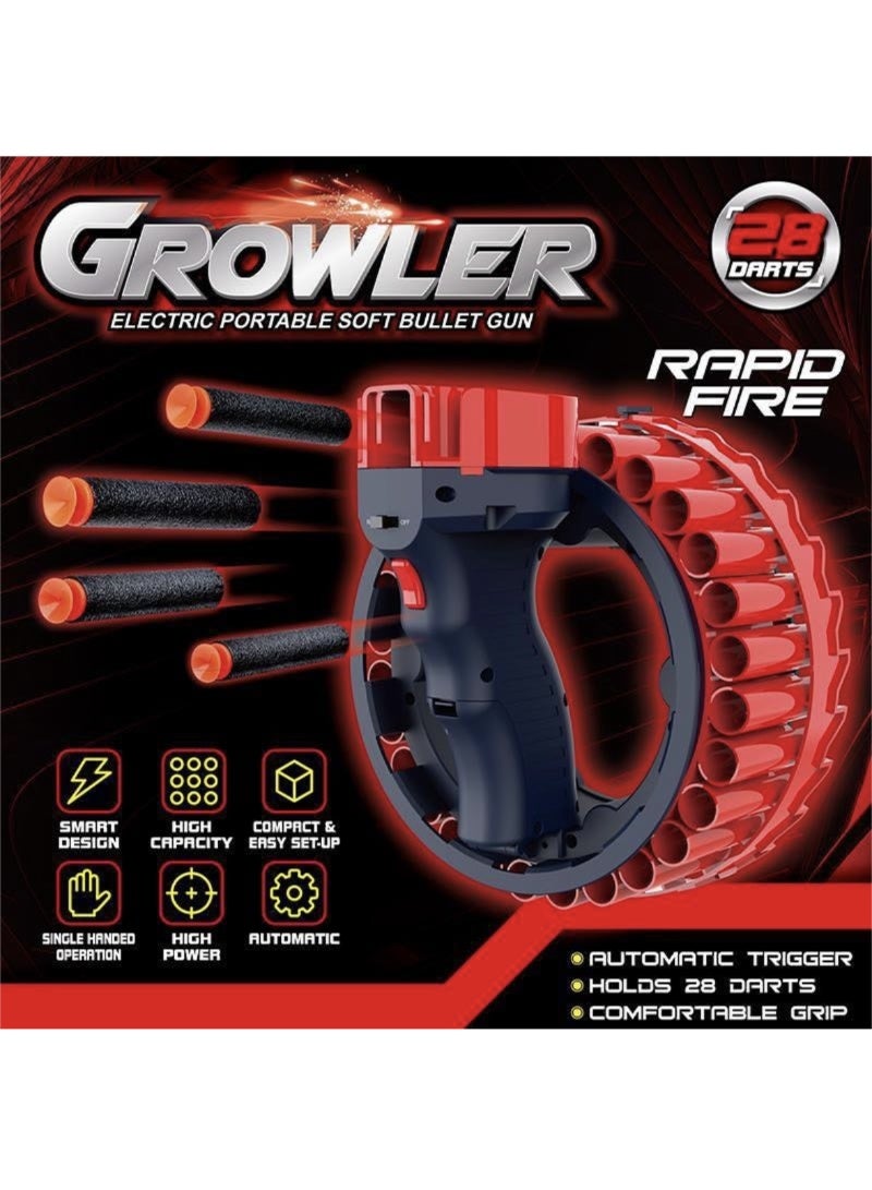 TACK PRO Growler Foam Dart Blaster – High Capacity and Smart Design - Image 3