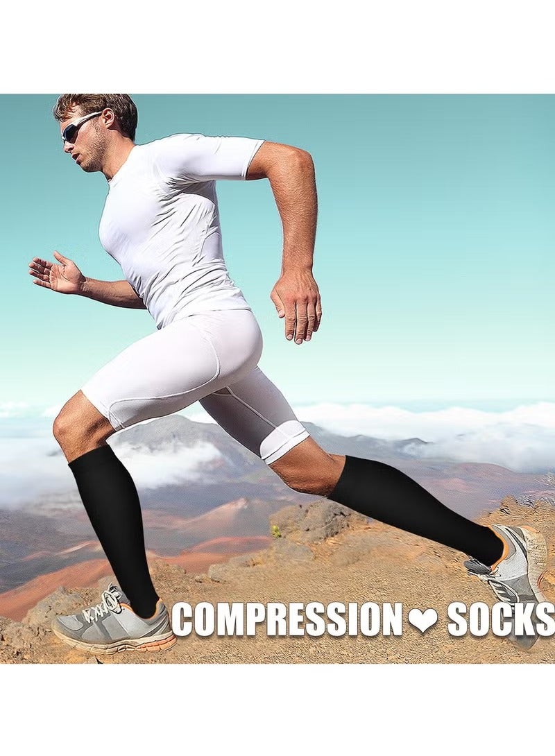 3 piece Medical Compression Socks-Compression Socks For Women and Men Circulation Relief for Calf and Sole Fatigue, Best Support for Nurses, Running, Hiking and Recovery - Image 3