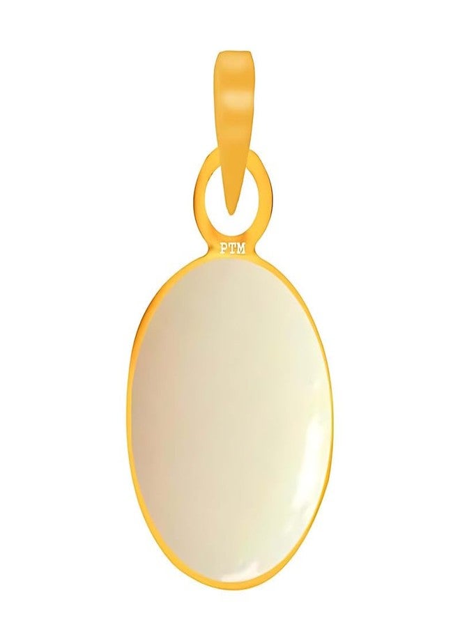 Ptm Opal 6.25 Ratti or 5.5 Carat Natural Certified Astrological Gemstone Panchdhatu/5 Metals 22k Gold Plated pendant for Men & Women -nvdhp3625 - Image 1