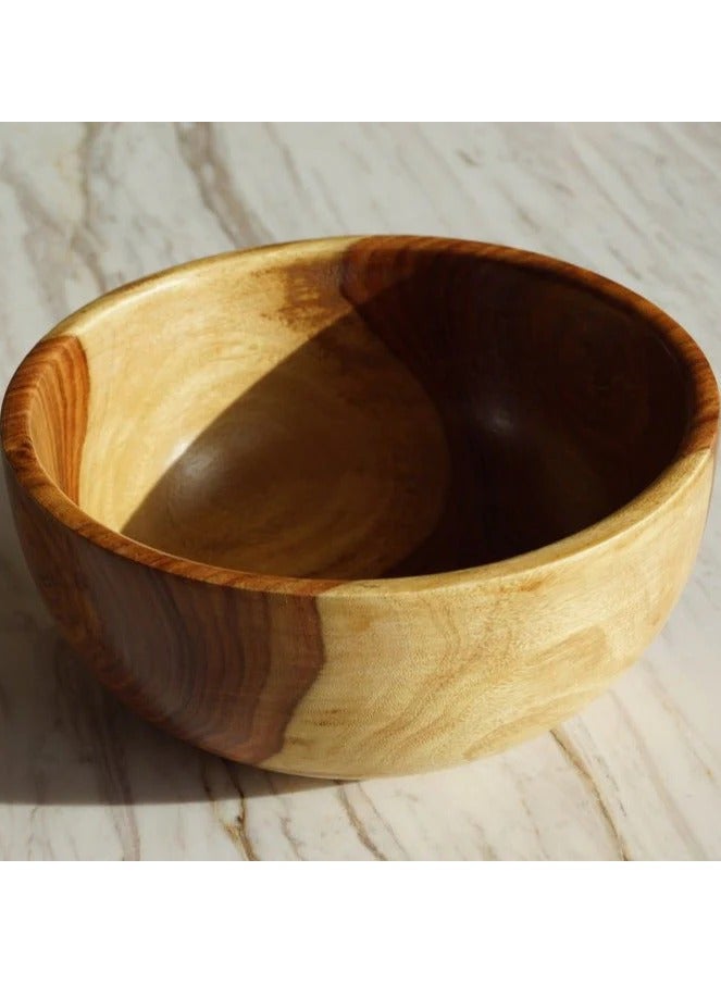 وعاء سلطة خشبي كبير جدًا - Image 2