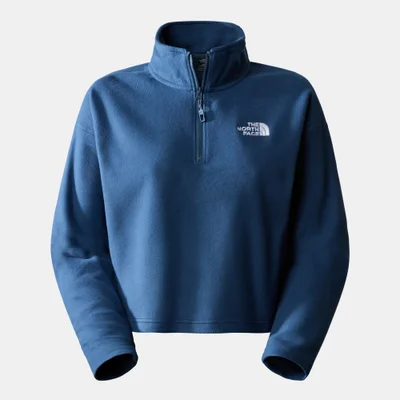 THE NORTH FACE Women’s 100 Glacier Cropped 1/4 Zip Fleece Sweatshirt