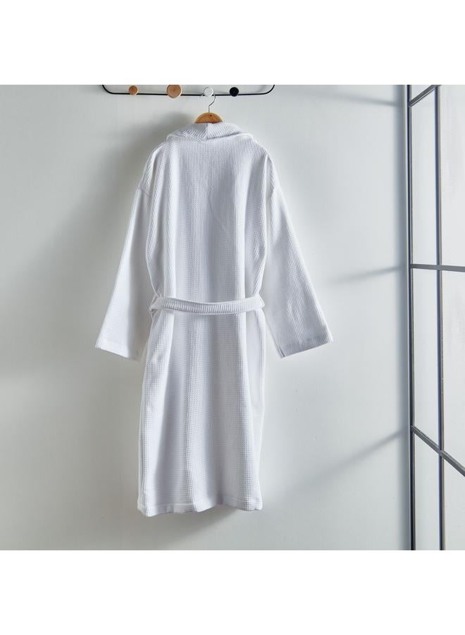 LUXE Waffle Terry Cotton Bathrobe Xl - Image 2