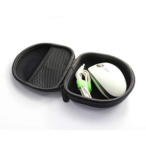 VERTUS® Wired Mouse Storage Case, Portable Gadget Organiser Case | Storage Organizer Bag for Adapters, Power Bank, USB Flash Drive, Cable, Charger, Wireless Mouse, Headphones, Portable SSD (Black) - Image 3