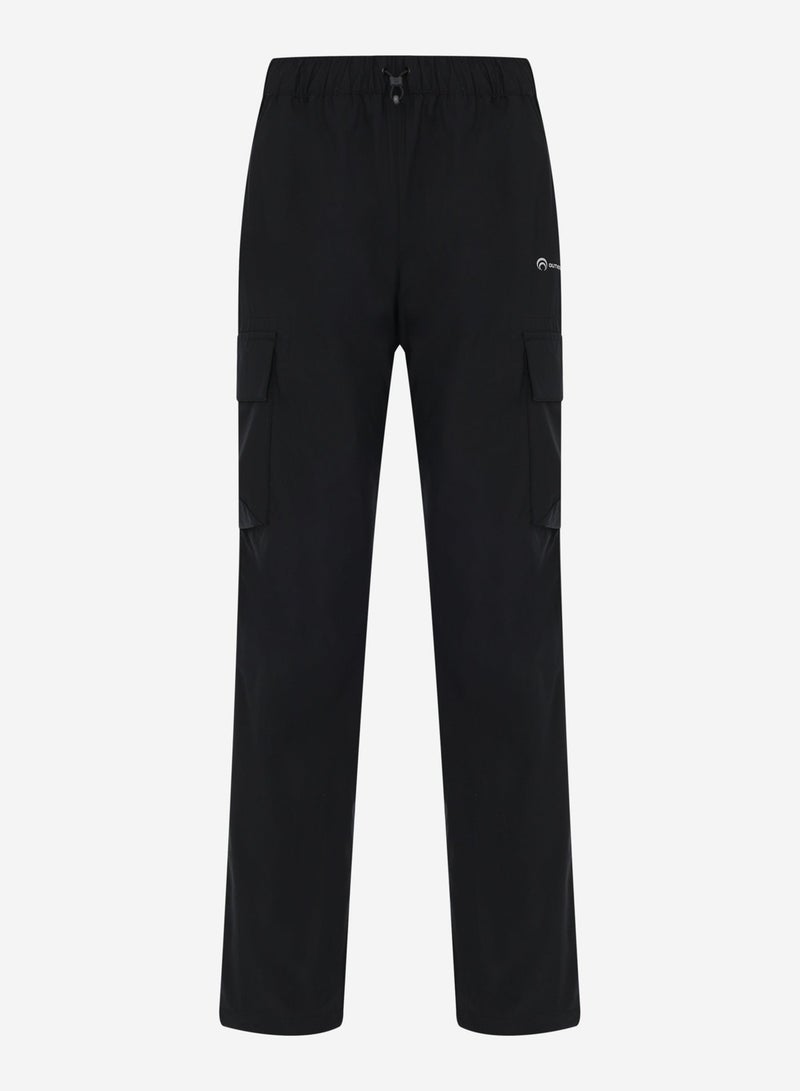 Outventure Women's Black Trousers +ADD GREEN Technology, Water-Repellent +ADD SHIELD, Reflective Elements, 4 Pockets, Ideal for Hiking & Outdoo - Image 1