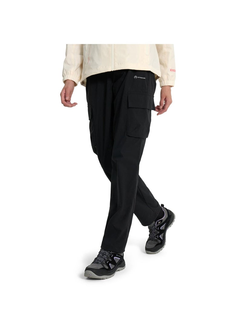 Outventure Women's Black Trousers +ADD GREEN Technology, Water-Repellent +ADD SHIELD, Reflective Elements, 4 Pockets, Ideal for Hiking & Outdoo - Image 3