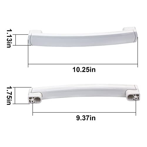 folosem Microwave Door Handle Support WB15X10278 AP5790517 Compatible with GE, and Hotpoint Microwave Replaces 261300714902, 3025557, PS8754175 –White - Image 3