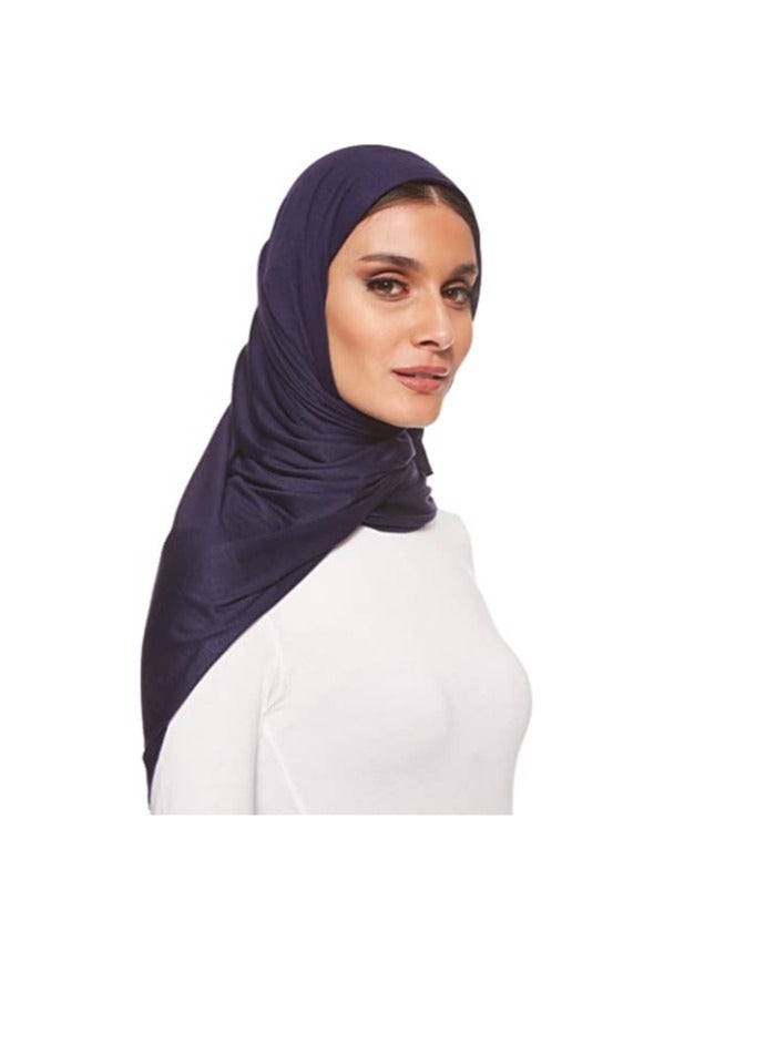 ELTRAZONE Jersey Stretch Shailah Hijab Muslim Islamic Arab Scarf Headscarf Abaya Shawl Scarves Soft, One Size - 65 x 165 cm - Image 1