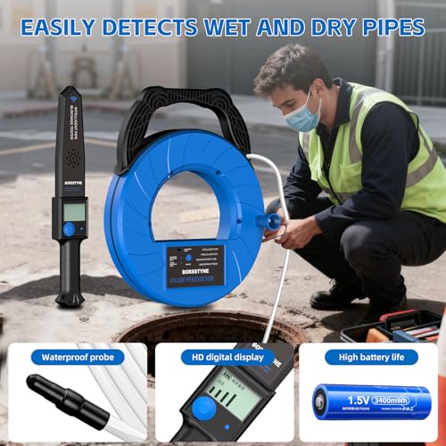 Borsstyne Pipe Locators Precision Blockage Detector for Water pipes underground pipes PVC pipes metal pipes Wall pipes - Image 5