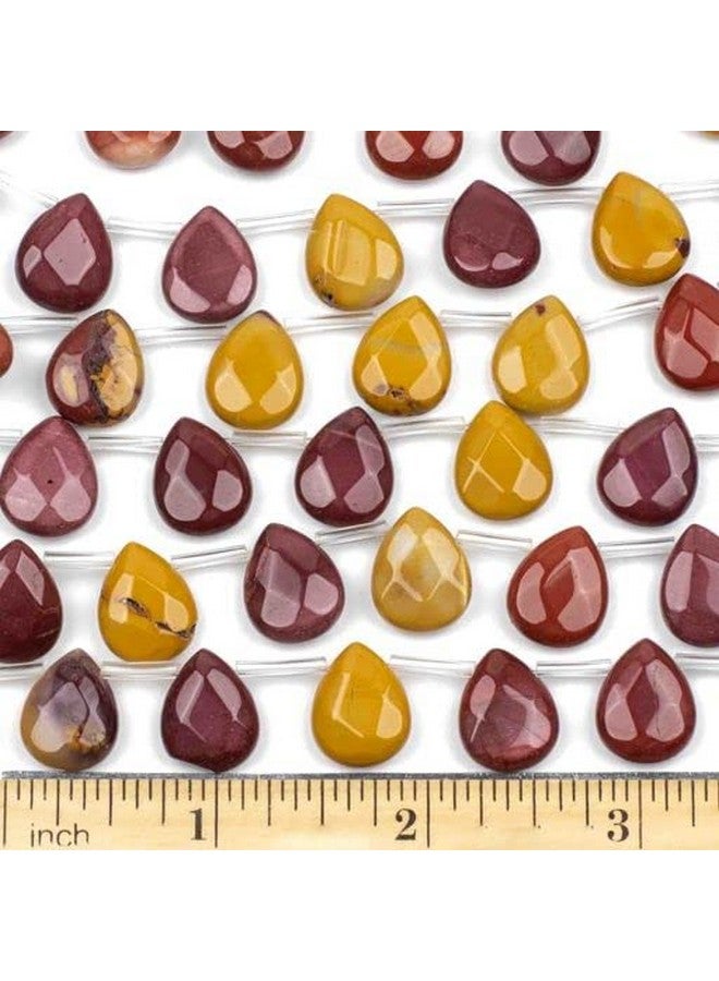 شيري بلوسوم بيدز موكايتي 12 × 15 مم دمعة ذات جوانب مثقوبة 12 قطعة / 8 بوصة حبلا - Image 2