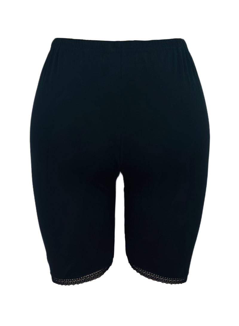 سيتي روز 3 قطع شورت شرعي نسائي داخلي قطن أسود - Image 3