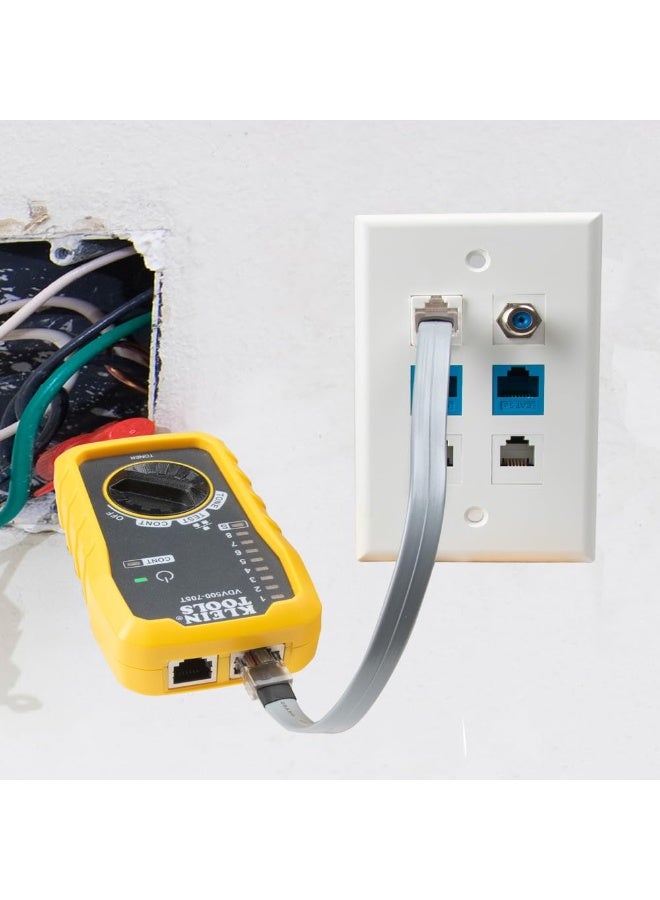 Klein Tools Tone Generator and Probe Kit, Wire Tracer and Tester with Probe Includes Alligator Clips and RJ11 / RJ12 / RJ45 Plug  - Image 5
