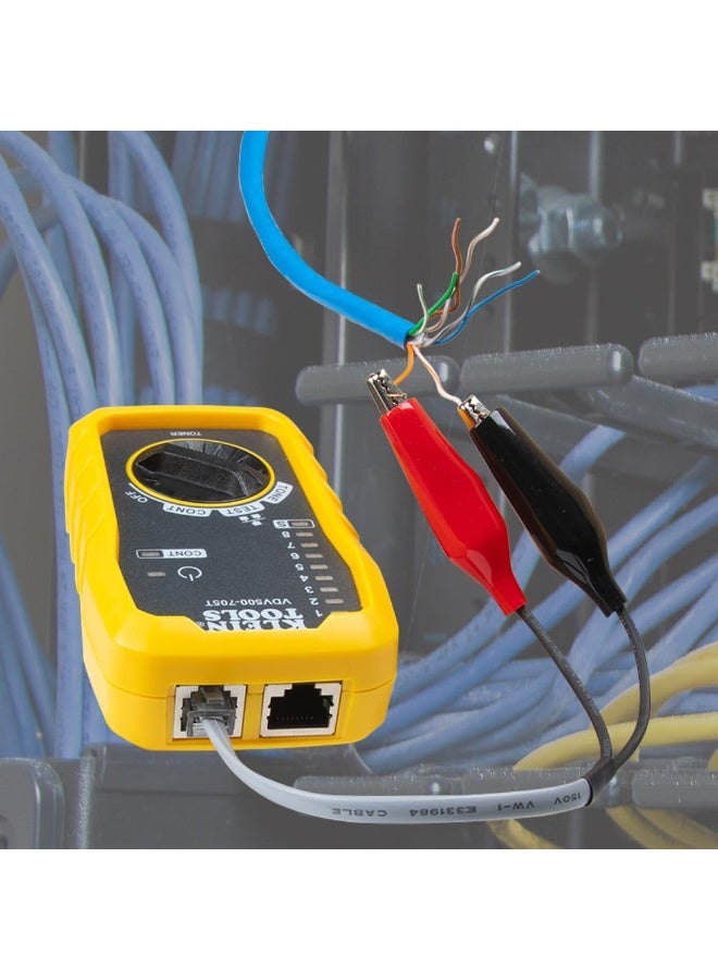 Klein Tools Tone Generator and Probe Kit, Wire Tracer and Tester with Probe Includes Alligator Clips and RJ11 / RJ12 / RJ45 Plug  - Image 2