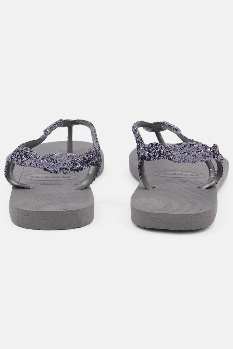 havaianas Women Style 2 Luna Premium II Slingback Slippers, Steel Grey  - Image 2