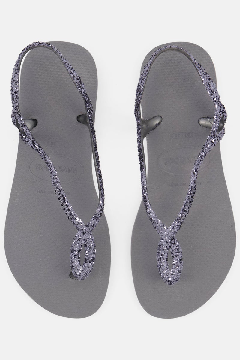 havaianas Women Style 2 Luna Premium II Slingback Slippers, Steel Grey  - Image 4