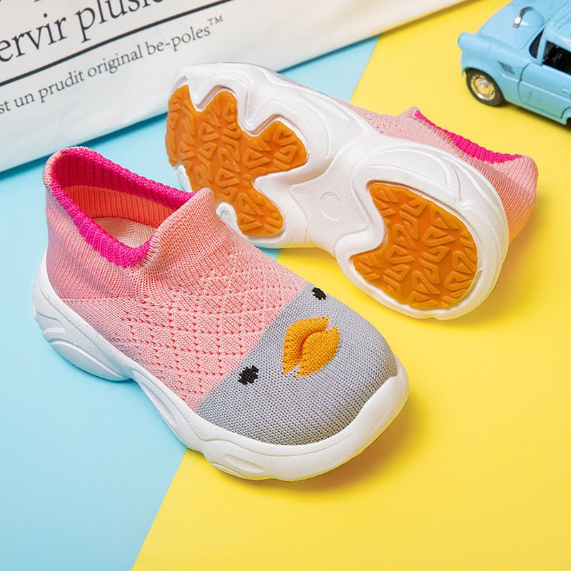 New Children'S Soft Soled Shoes Baby Toddler Shoes Men'S And Women'S Cartoon Duck Children'S Shoes Slip-On Lazy Shoes - Image 4