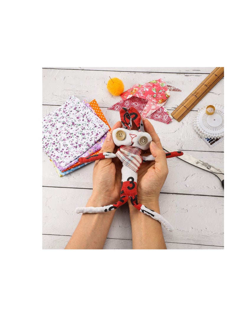 42 Pieces Quilting Fabric Squares Sheets Cotton Bundle Patchwork 9.5 x Inch Pre-Cut Quilt for DIY Crafts Sewing - Image 3