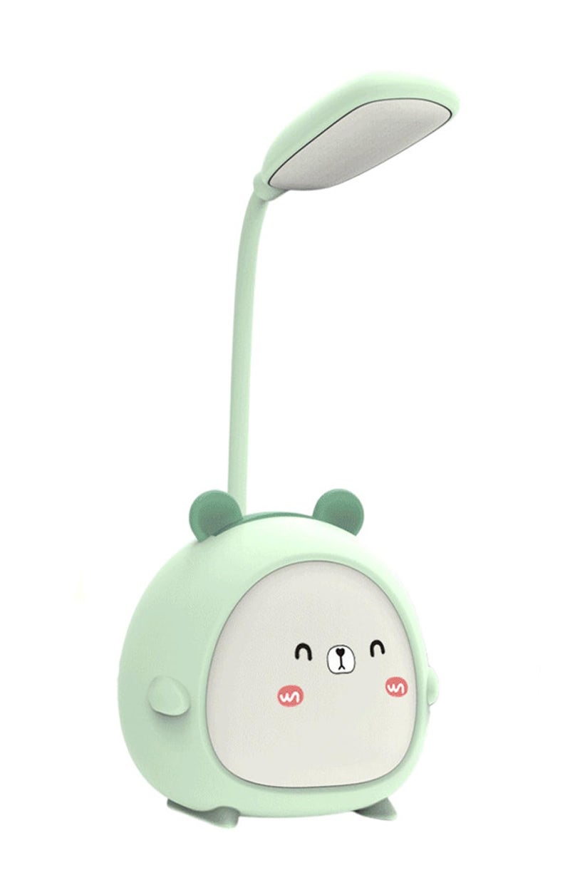 Flenzy Plastic Cute Deer Table LED Desk Lamp with Pen Holder, Blue, Pack of 1 - Image 1