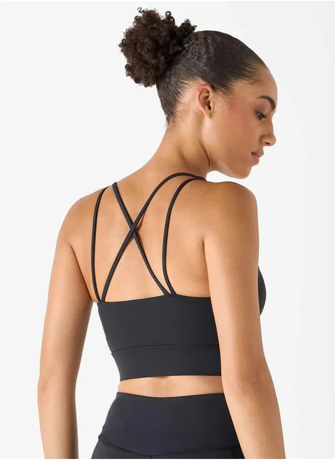 Kappa Kappa Sleeveless Top with Crossback Straps