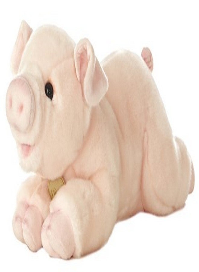 Aurora® Realistic Miyoni® Pig Stuffed Animal - Lifelike Detail - Cherished Companionship - Pink 16 Inches - Image 2