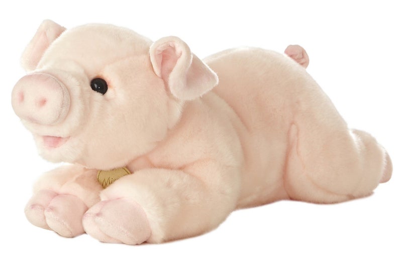 Aurora® Realistic Miyoni® Pig Stuffed Animal - Lifelike Detail - Cherished Companionship - Pink 16 Inches - Image 1