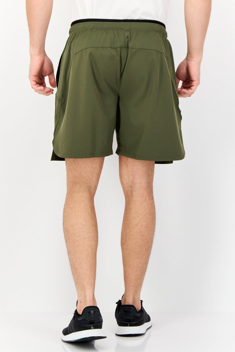 Reebok Men Sportswear Fit Training Shorts, Dark Olive  - Image 2