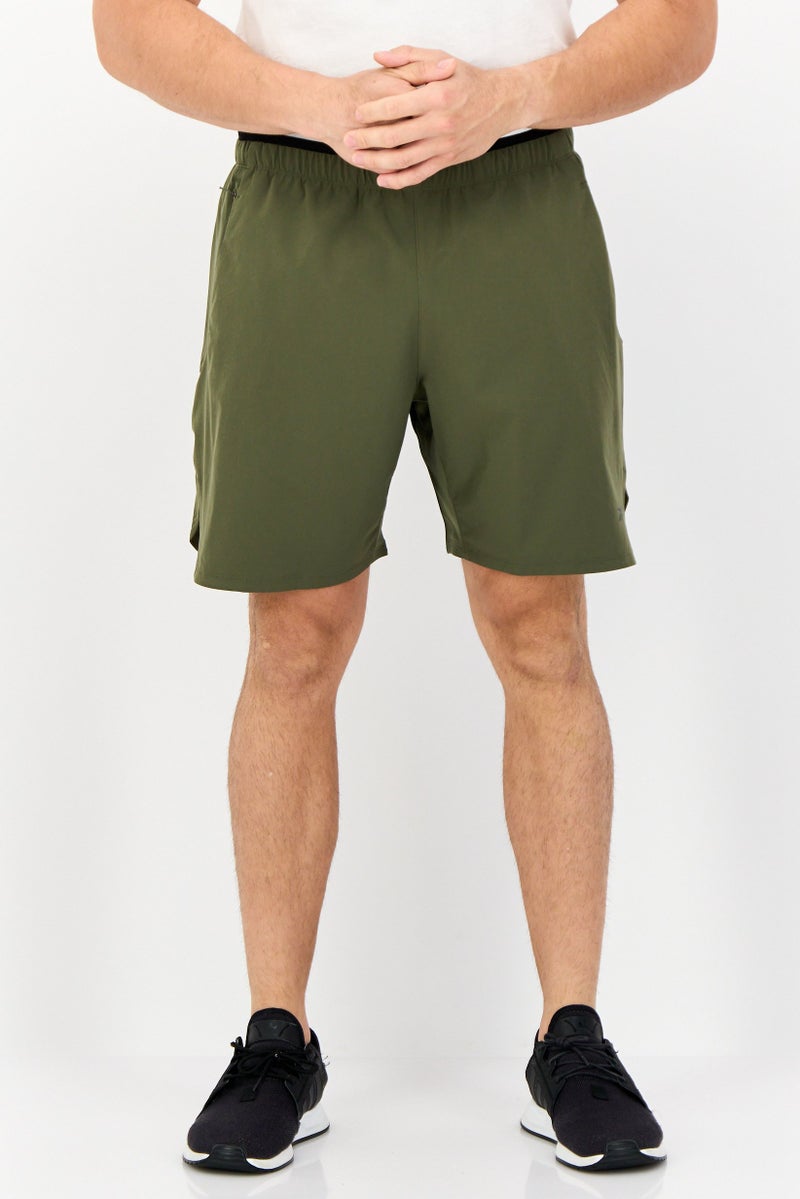 Reebok Men Sportswear Fit Training Shorts, Dark Olive  - Image 1
