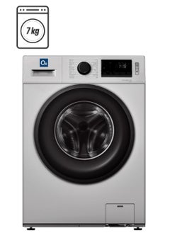O2 O2 Front Load Steam Washing Machine with Horizontal Axis, 7KG Capacity, Silver, OFL07N, 2 Years Warranty  - Image 1