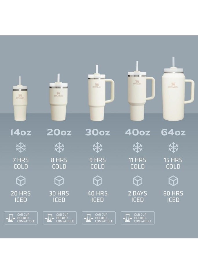 Stanley Quencher H2.0 FlowState Stainless Steel Vacuum Insulated Tumbler with Lid and Straw for Water, Iced Tea or Coffee, Smoothie and More 40oz - Image 3