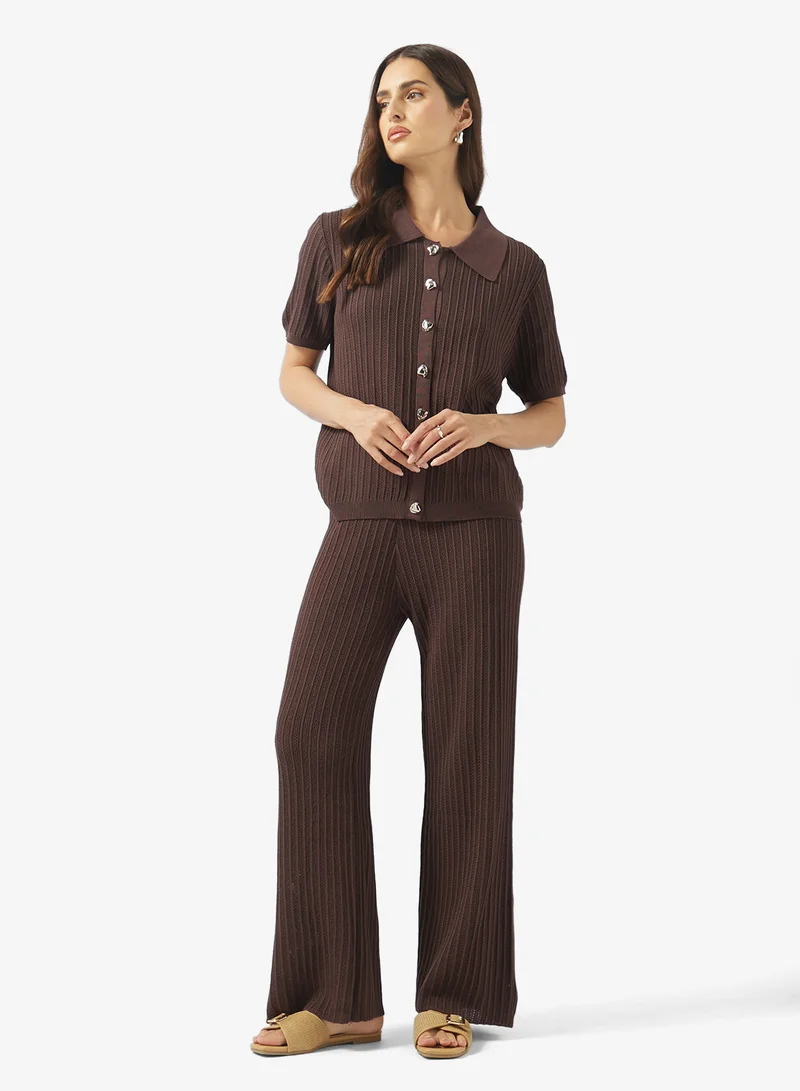 Crochet Top & Pant Set