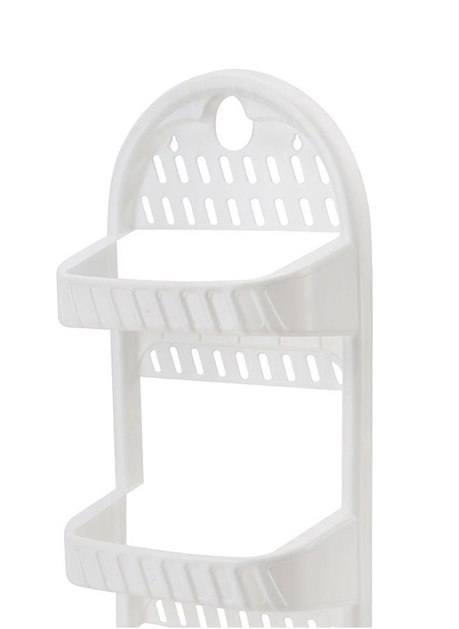 Royalford Royalford 3 Layer Hanging Bathroom Organizer- RF11301|  Ideal Organizer for Toiletries, Dcor| Strong and Durable Construction| White  - Image 2
