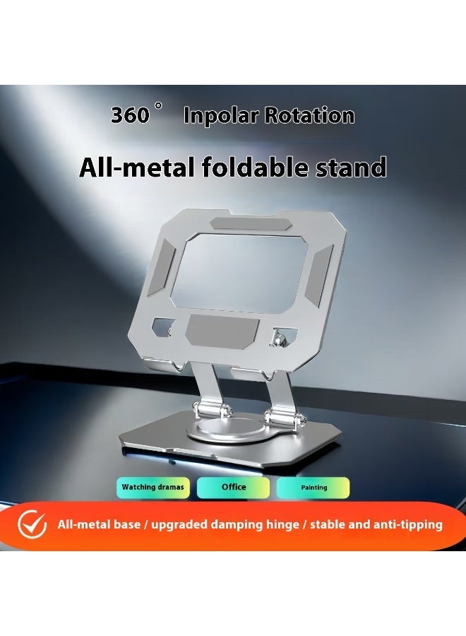 ChenDa Full metal tablet stand, 360°/720° rotatable, stable carbon steel base, compatible with 4 - 16 inch tablets for watching plays, office, painting - Image 3