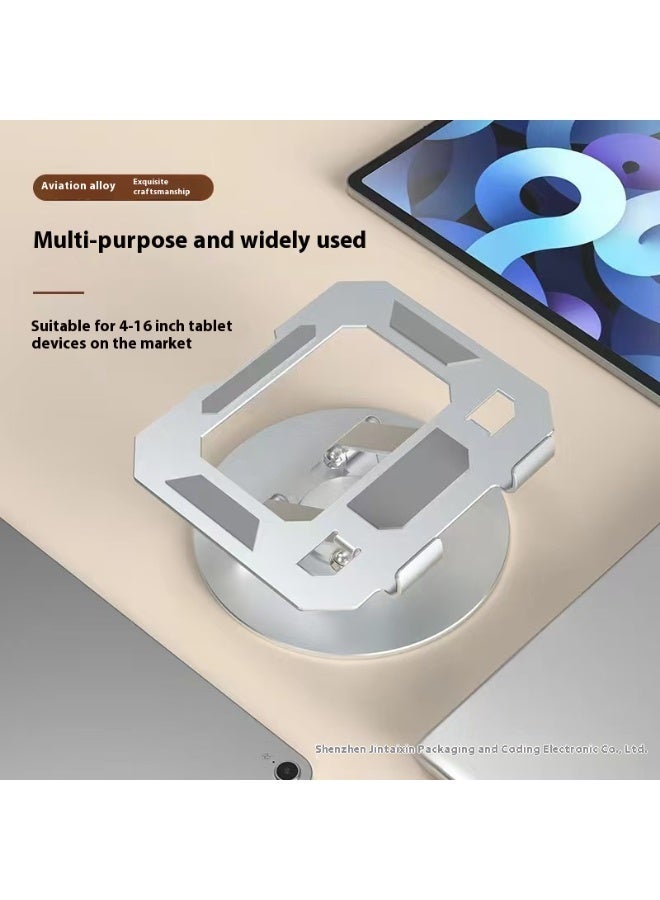 ChenDa Full metal tablet stand, 360°/720° rotatable, stable carbon steel base, compatible with 4 - 16 inch tablets for watching plays, office, painting - Image 4